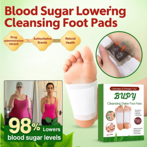 Herbal Plant Blood Sugar Lowering Cleansing Foot Pads Detox Foot Pads Improves Blood Circulation Night Use for Better Sleep