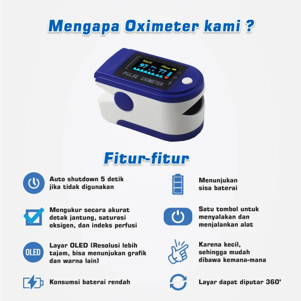 Ready Fingertip Pulse Oximeter Sp02 Alat Kesehatan Cek Detak Jantung |  Lazada Indonesia