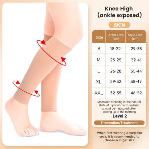 Compression Stockings for Varicose Veins Sports Recovery Post-Surgery Leg Circulation Care
