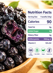 fine grain Blueberry Fruit dried fruit Fruity Nourish the skin Soft and sticky Unsqueezed Candied Snacks