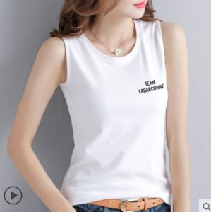 Women Slim Singlet Sporty Vest Inner Outer Camisole Sleeveless T-Shirt