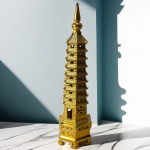 Tháp Văn Xương 9 tầng hợp kim đồng - T0006