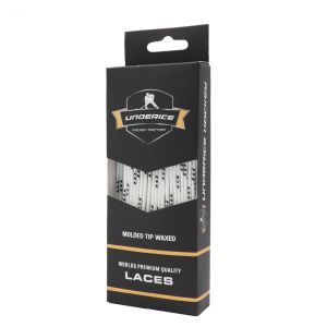 INTOONE 84/108inch Hockey Skate Laces Durable Reinforced Waxed Tip Hockey Accessories Professional Dual Layer Braid Hockey Laces Ice Hockey