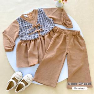Ivaniar | Malvia Dress & Liana Oneset | Baju Setelan Couple Ibu dan Anak Perempuan 1-12 tahun