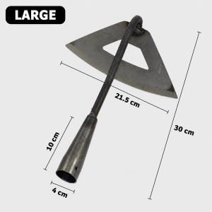 Steel Hollow Garden Hoe Hand Weeder for Weeding Soil Loosening Digging and Planting Portable Gardening Asarol Tool for Home Garden & Farm