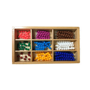 Montessori Counting Beads 数学串珠棒 Kids Preschool Math Educational Learning Toy Assembling Permainan WeBuild