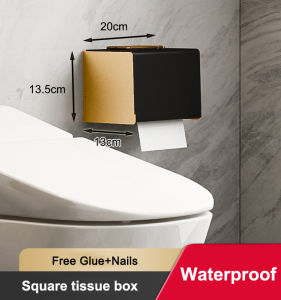 Specool® Towel Rack Bathroom Rack Punch-free Toilet Bath Towel Hardware Pendant Holder Aluminum Luxury Black Gold