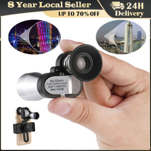 8x20 HD Night Vision Mini Pocket Zoom Monocular Outdoor Telescope for Hunting Camping Mountaineering Hike