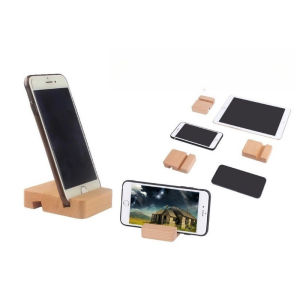 Small Desktop Wooden Phone Holder Single Slot Double Slot Lazy Phone Holder MIni Stand Phone Holder