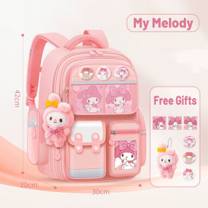 SG Seller Cartoon kuromi My melody Cinnamoroll kawaii childrens schoolbag student burden-reducing large-capacity backpack school supplies