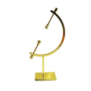 FOUNDTWO Fashion Gold Decorative Glass Ball Fixed Globe Shape Display Stand Ornament Home Decor Crystal Ball Base