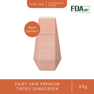 BUY 1 TAKE 1 Fairy Skin 100% Original Tinted Sunscreen 50g SPF50 PA++++ Whitening Moisturizing Brightening Gentle Formula Suitable for All Skin Types Daily Use