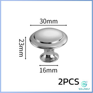 Yolanda【มีสินค้าในสต๊อก】 2 pcs ทรงหัวเห็ดกลม ลูกบิดตู้ ลิ้นชัก ที่จับดึง อุปกรณ์ฮาร์ดแวร์ Cabinet handle
