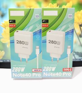 Charger FOR INFNIX NOTE 40 PRO Fast Charger 280W Quick Charge3.0 Fast Charging