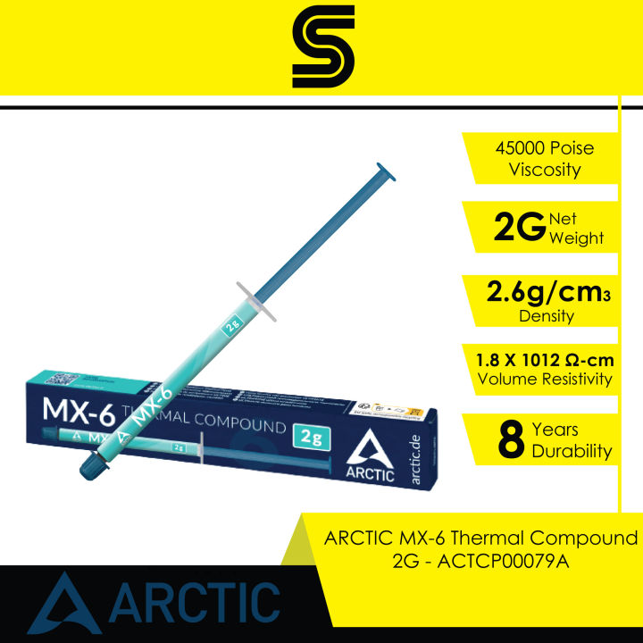ARCTIC MX6 Thermal Compound 2G ACTCP00079A Lazada