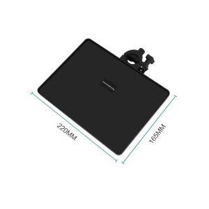 OWTWO Plastic Microphone Stand Tray Adjustable Clamp Black Tray Holder Replacement Phone Holder Live Streaming