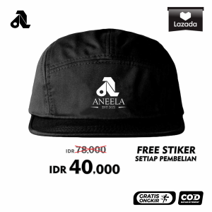 Topi 5 Panel Five Panel 5 Panel Cap Topi Snapback Topi Panel Distro Topi Cowok Pria Distro Premium Hat Caps Logo Est 2021 Aneela