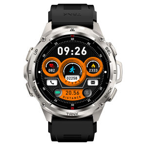 Ban Đầu Kospet T3 siêu thông minh Đồng Hồ Cho Nam Giới GPS 1.43 "Amoled 100M Không Thấm Nước Gồ Ghề Quân Sự cuộc gọi Bluetooth Câu Trả Lời/Quay Số Thiết bị theo dõi sức khỏe thể thao Huyết Áp/theo dõi giấc ngủ 60 Ngày Tuổi thọ Pin Đồng Hồ Cho Android