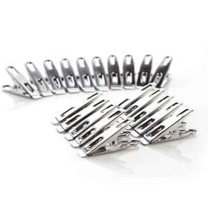 Stainless Steel Windproof For Coat Pants Laundry Washing Clothing Household Clothes Pegs Sealing Clip