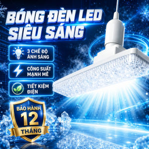 Bóng đèn led siêu sáng TÍCH ĐIỆN màu ánh pha lê hiện đại 18W/28W chuôi xoáy E27 tiết kiệm điện bảo vệ mắt. THÔNG MINH