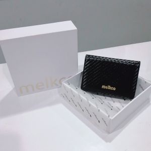 CLEARANCE Melkco Authentic Fashion Carbon Series PU Leather Card Holder [ Black Colour ]