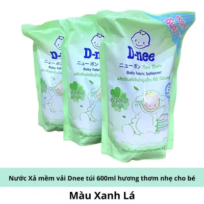 Combo 3 Túi Nước xả vải Dnee túi 550ml Thái chính hãng- Nước xả quần áo cho bé mềm mại lưu hương lâu mẫu mới - Không gây kích ứng cho dàn da nhạy cảm của bé.. !.