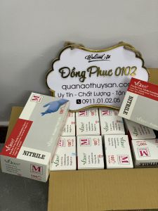 Găng tay nitrile không bột 4.0 - Găng tay y tế Nitrile Vglove không bột màu xanh 4.0 - HÀNG SẴN-Hộp 50 đôi