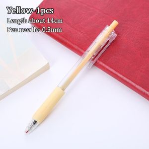 METECH Morandi 1Pcs INS Black Ink Gel Pen 0.5MM Morandi Color Press Pen School Stationery Supplies