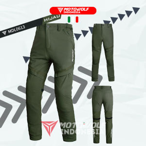 Motowolf Celana Touring Motor Kasual Mesh Protector Level 2 Tropical Adventure 0613