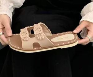 sandal slop wanita karet jelly teplek  trendi KOREA style LDG 1500