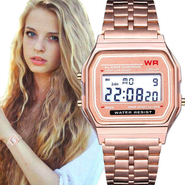 Casio a159 cheap rose gold