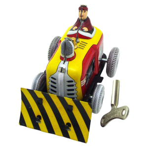 Vintage Tin Wind Up Pushdozer Toy Nostalgic Designs Desk Decors for Kids and Adult Collector Home Decorative Props