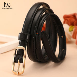 LouisWill Womens Elegant Belt Thin Belt Casual Belt Needle Buckle Design Adjustable Girls Ladies Belt Fashion Long Straps Waistbands Dress Coat Alloy Buckle Decorations