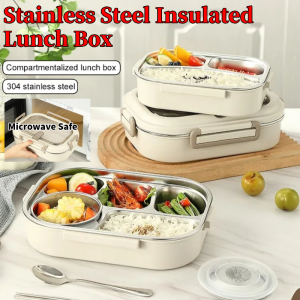 316 Stainless Steel Childrens Lunch Box Primary School Students Special Lunch Box Compartment Insulation Lunch Box Male Large Capacity Food Grade不锈钢保温饭盒