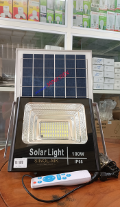 Đèn năng lượng mặt trời (Solar Light) 100W - tiêu chuẩn IP66 - Có Remote điều khiển