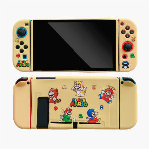 Case For Nintendo Switch /Switch OLED/Switch Lite Soft TPU Split Protective Case Cover Cute Cartoon Mario Anti-Scratch Casing Nintendo Switch/Switch OLED Case