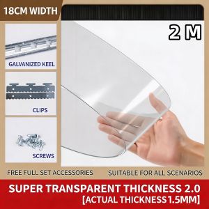 Clear PVC Strip Door Curtain Noise Reduction Anti Mosquito Partition Curtain Store Home Entrance. Heat Preservation High Transparency New Material Making Warm And Windproof.