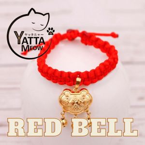 JINGLEBELL Kolar Kucing Chinese Style Golden Lock Longevity and Wealth Cat Collar 15-33CM 宠物猫项圈
