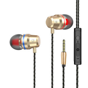 CoAce PH Stock 9D Surround Bass Metal Earphones Hifi Wired Earphone Sport Headset For Cellphone Waterproof Headphones With Microphone In-Ear Headphone 3.5mm Phleo