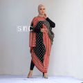 Dress batik sabrina kaftan wanita terbaru. 