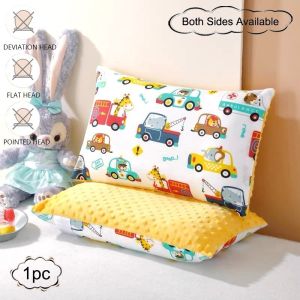 Baby Pillow Prevent Flat Head Pillow For Newborn Baby Bean Velvet Cotton Pillows Kids Head Pillow