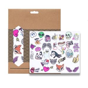 Nhiều phong cách miếng dán chống thấm Mũ bảo hiểm dán thiết kế độc đáo Đề can trang trí cho xe đạp máy tính xách tay Skateboard Mũ bảo hiểm