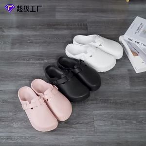 Laboratory Clogs For Women Fashionable Adjustable Buckle Slippers For Outdoor Wear Indoor Home Soft-Soled Sandals For Men