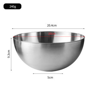 JustLiving 304 Stainless Steel Mixing Bowls Nesting Bowls for Space Saving Storage Sturdy Bowls for Cooking/ Baking/ Prepping - Easy To Clean Kitchen Food Storage Organizers