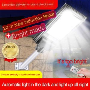 2000W solar street light 32000 brightness nano beads induction sensor light control mode lithium battery street light