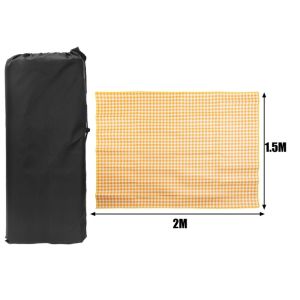 แผ่นปิกนิกพกพากิจกรรมกลางแจ้งกันความชื้นแบบพับได้สำหรับคุณภาพสูงแผ่นอุปกรณ์การตั้งแคมป์ปีนเขากันความชื้นสีเหลืองน่ารักเหมาะสำหรับฤดูใบไม้ผลิฤดูร้อน