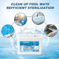 YEGBONG Tablets Disinfection Pills Swimming Pool Chlorine Tablet Instant Effervescent Pipes Cleaning Floating Pool Dispenser Swimming Pool Cleaning Effervescent Chlorine Tablet Instant Effervescent Pipes Cleaning. 