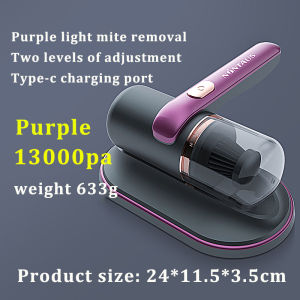 (SG Warranty) Anti Dust Mite Vacuum Cleaner cordless Handheld household 13000Pa deep Mite Remover Wireless mattress vacuum cleaner ultraviolet rays