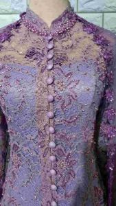 set kebaya brukat akad lilac kebaya bruka ibu hajat kebaya brukat ibu besan