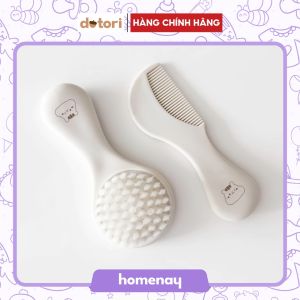 Set 2 Lược chải tóc gôi đầu & massage đầu Dotori cho bé sơ sinh